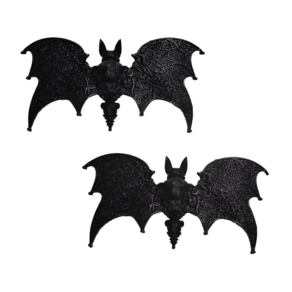 Gothic Bat Hair Clips, 2 Piece