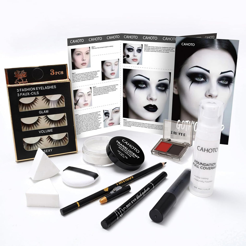 Gothic SFX Makeup Kit with Black Lipstick