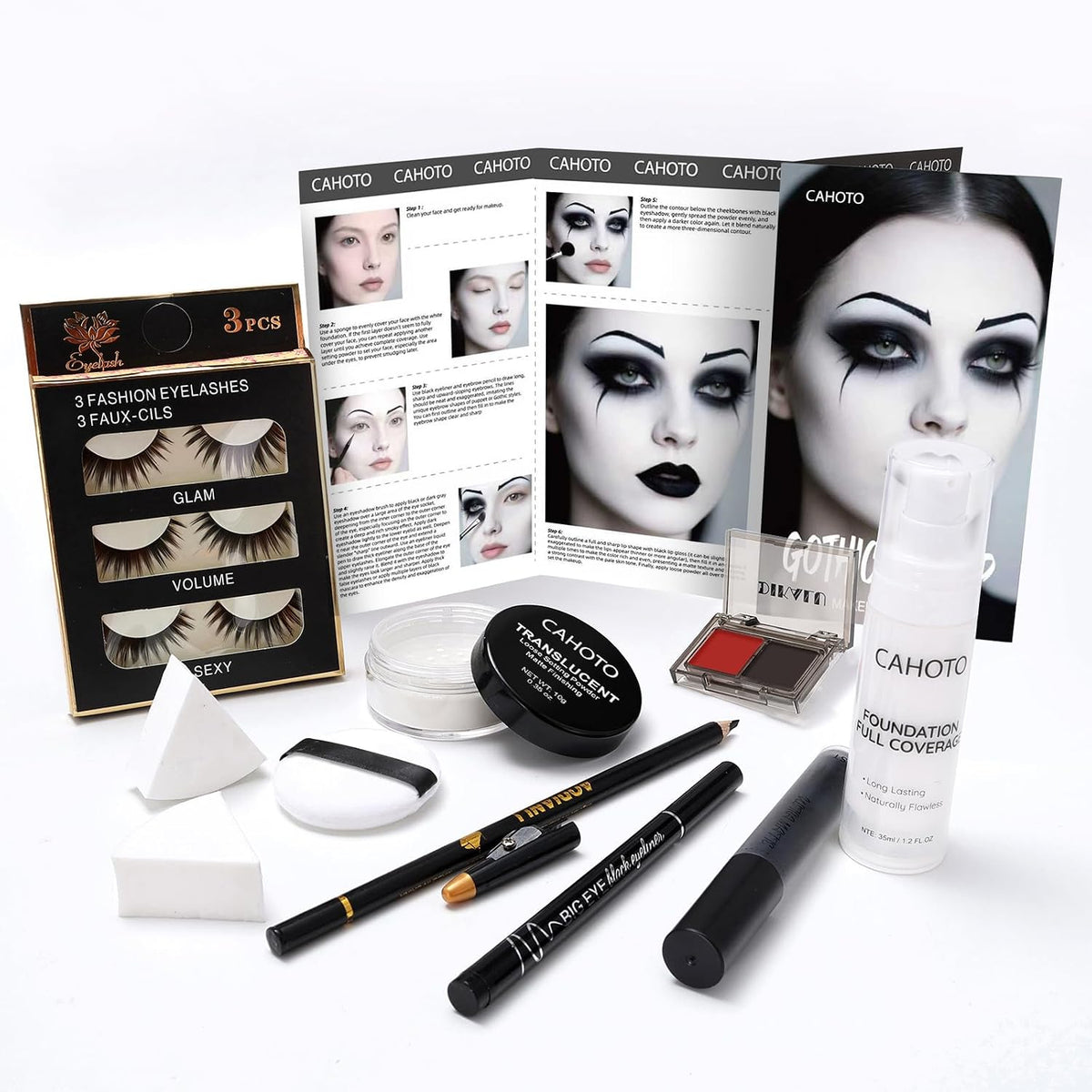 Gothic SFX Makeup Kit with Black Lipstick