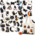 Black Cat Gothic Enamel Pin Set