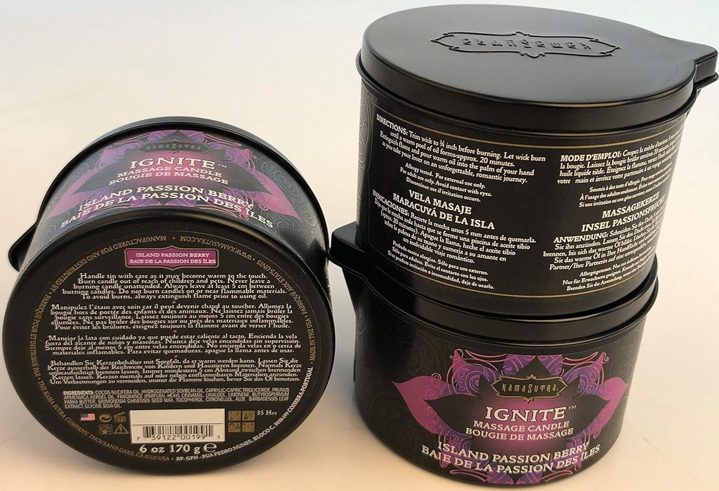 Coconut Oil and Soy Massage Candle That Melts into Warm Massage Oil, 6 Oz