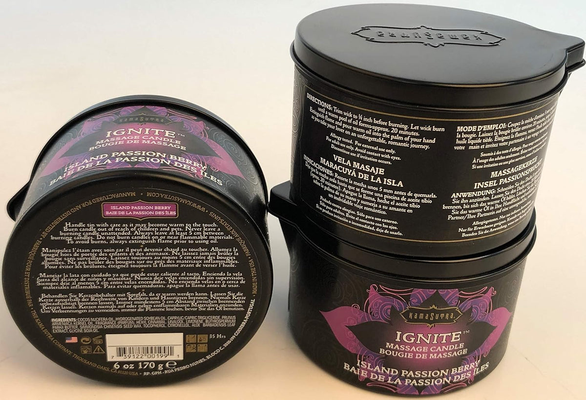 Coconut Oil and Soy Massage Candle That Melts into Warm Massage Oil, 6 Oz