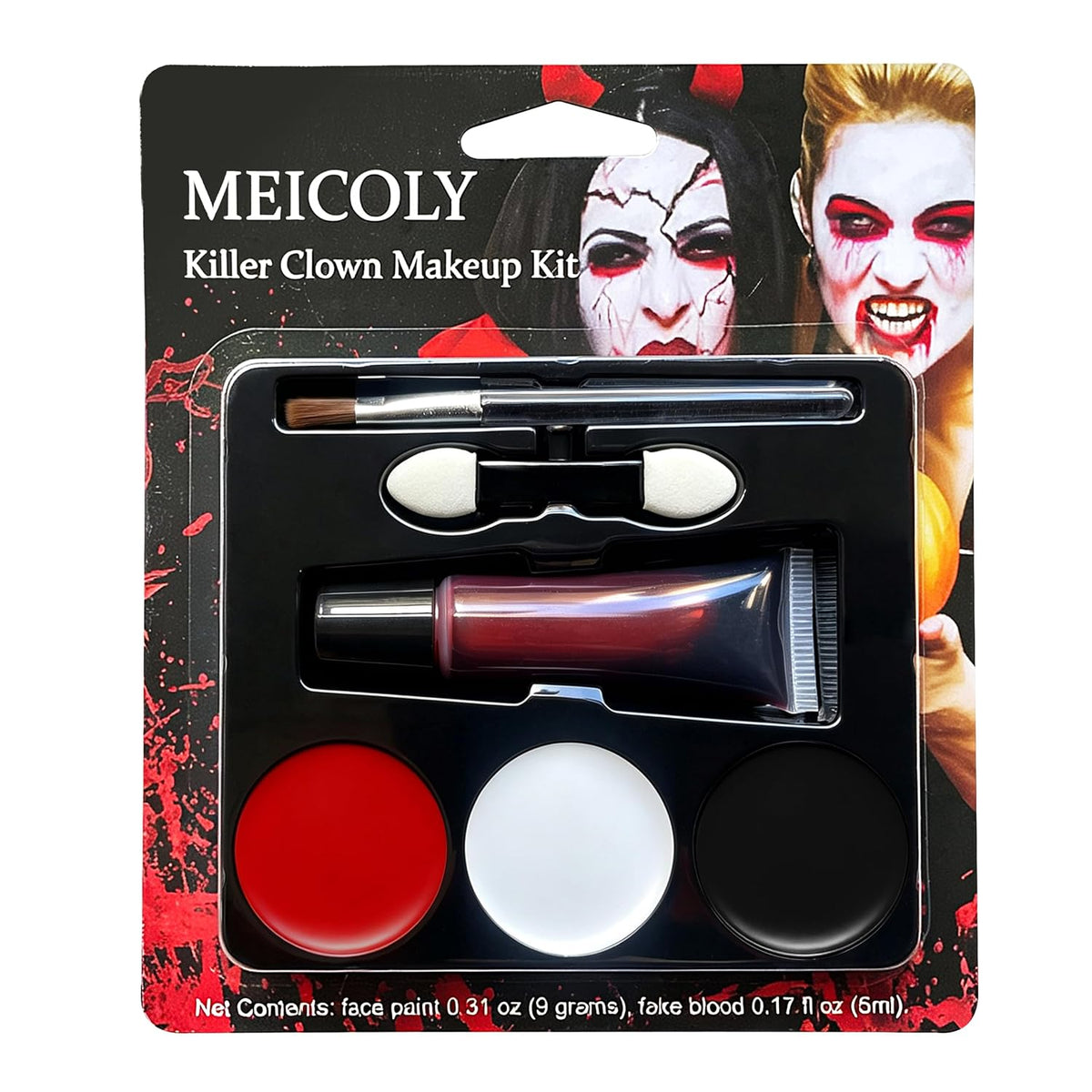 Corpse Bride Black and White Face Paint Kit
