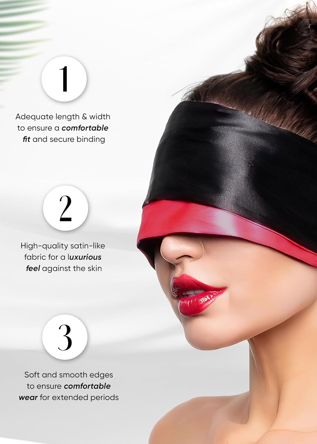 Fluffy Handcuffs with Chain, Feather Tickler and Satin Eye Mask Set