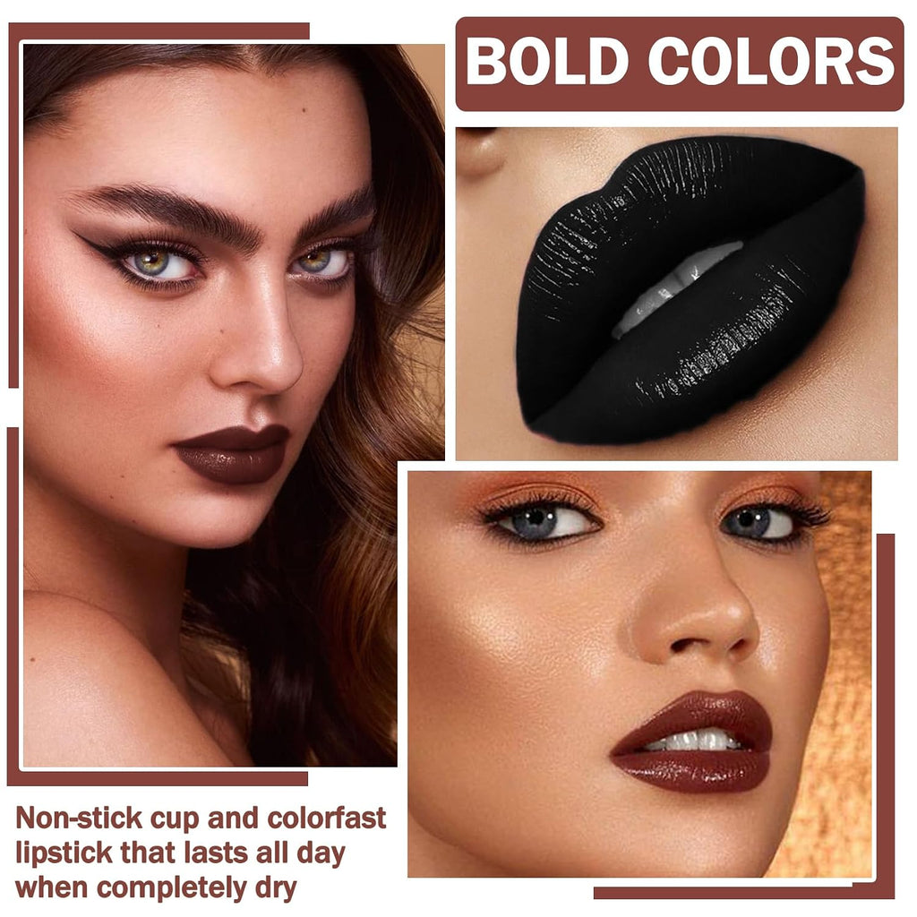 Velvet Black Magic Lip Kit: Liner, Matte Lipstick and Gloss