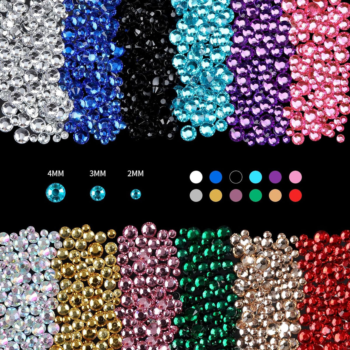 Face Rhinestone Gems Kit with Glue