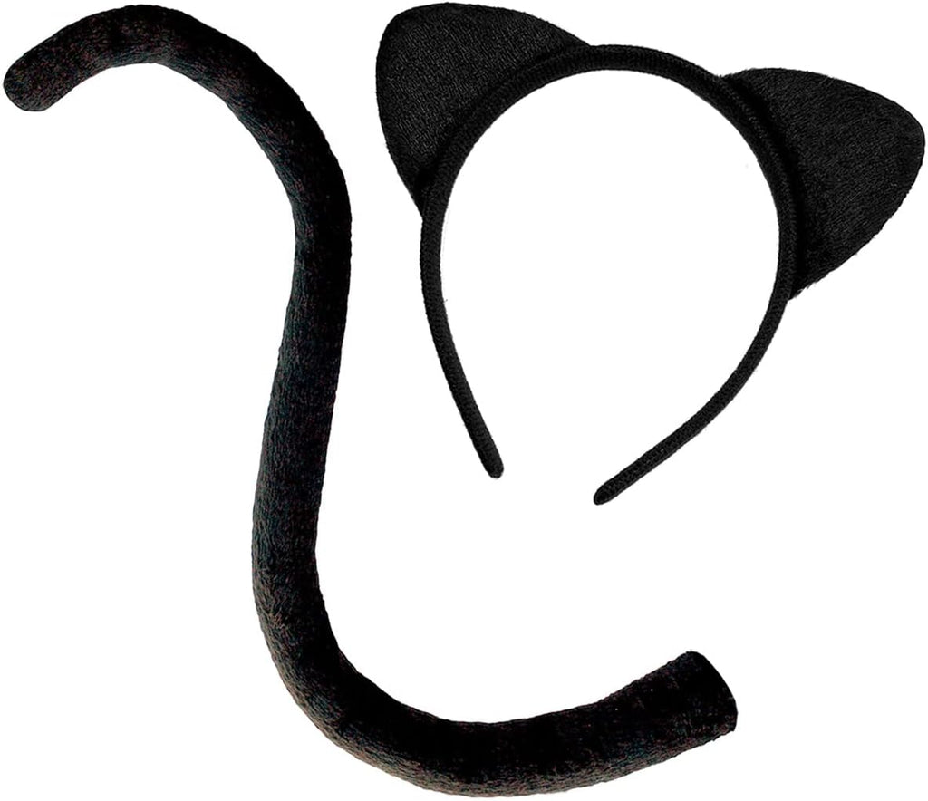 Black Cat Ears and Tail Set