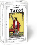 Classic Black Tarot Deck - 78 Cards with Meanings Printed on Them