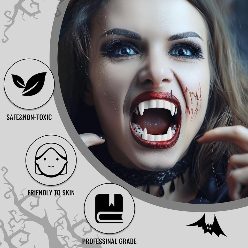 Vampire Makeup Kit with Fake Blood and Teeth