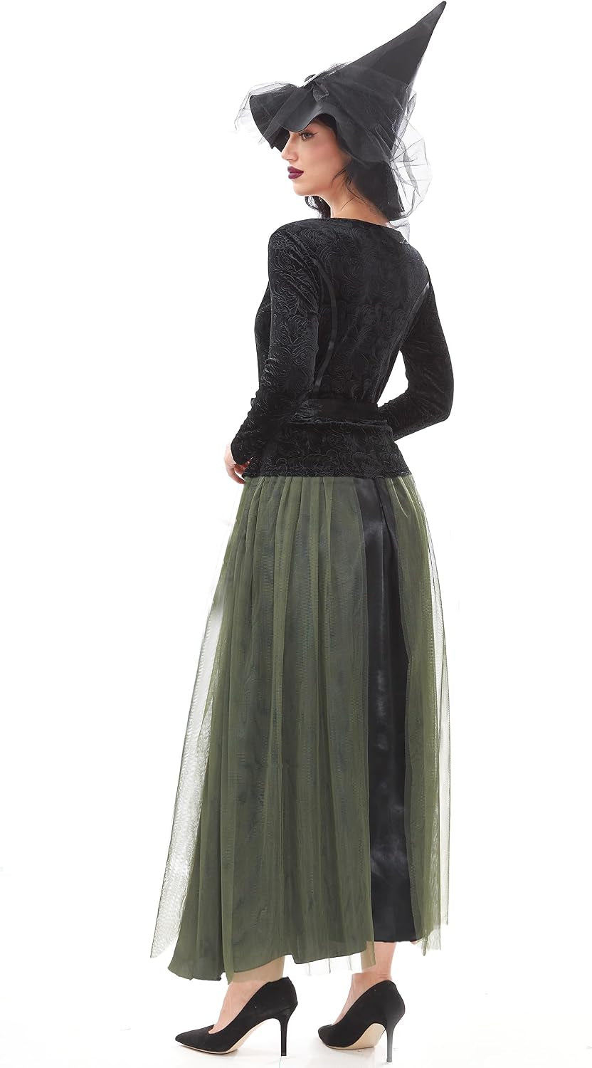 Sexy Witch Halloween Costume with Hat