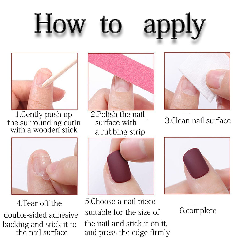 Black Ombre Almond Press-On Nails