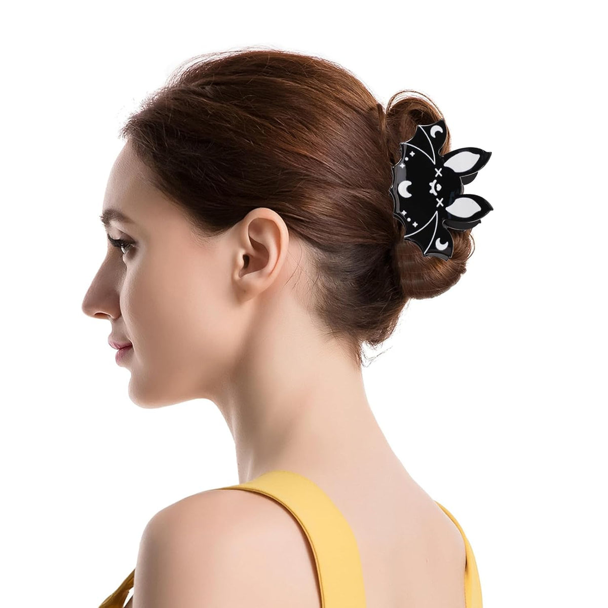 Bat and Spider Web Hair Claw Clips, 4 Piece