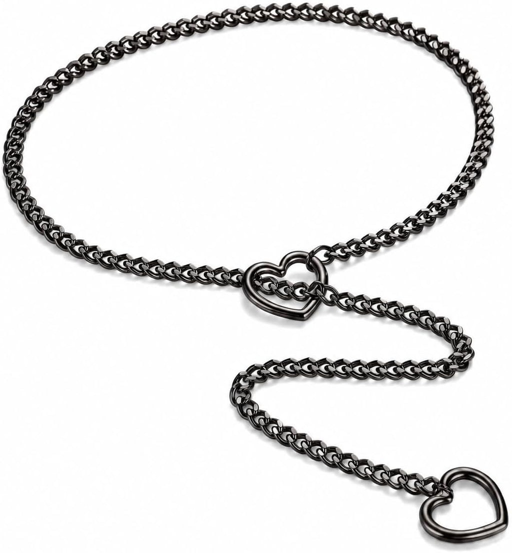Heart O-Ring Slip Chain Necklace