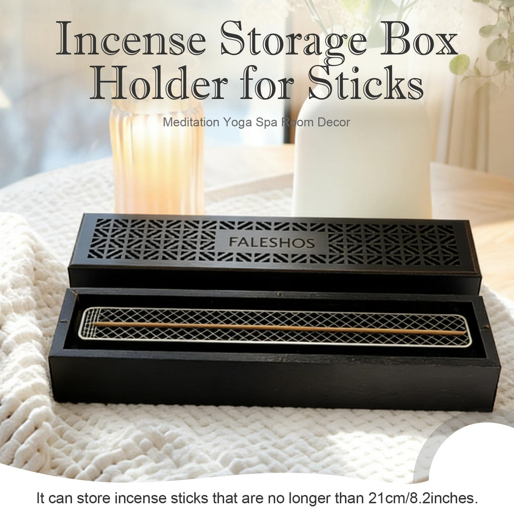 Coffin Incense Burner with Storage Drawer
