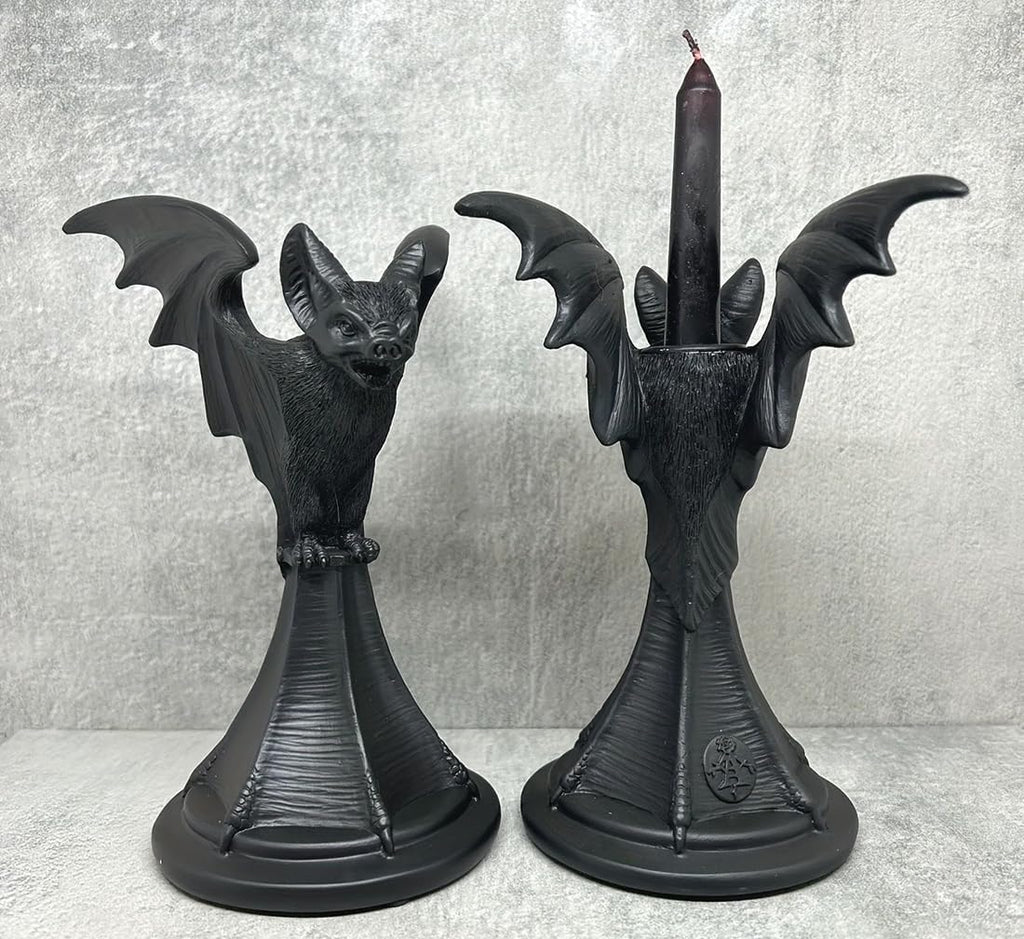 Gothic Bat Candle Holder