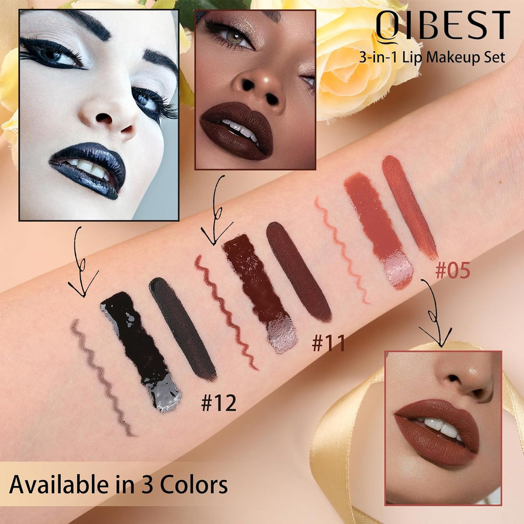 Black Magic 3-In-1 Matte Lip Kit