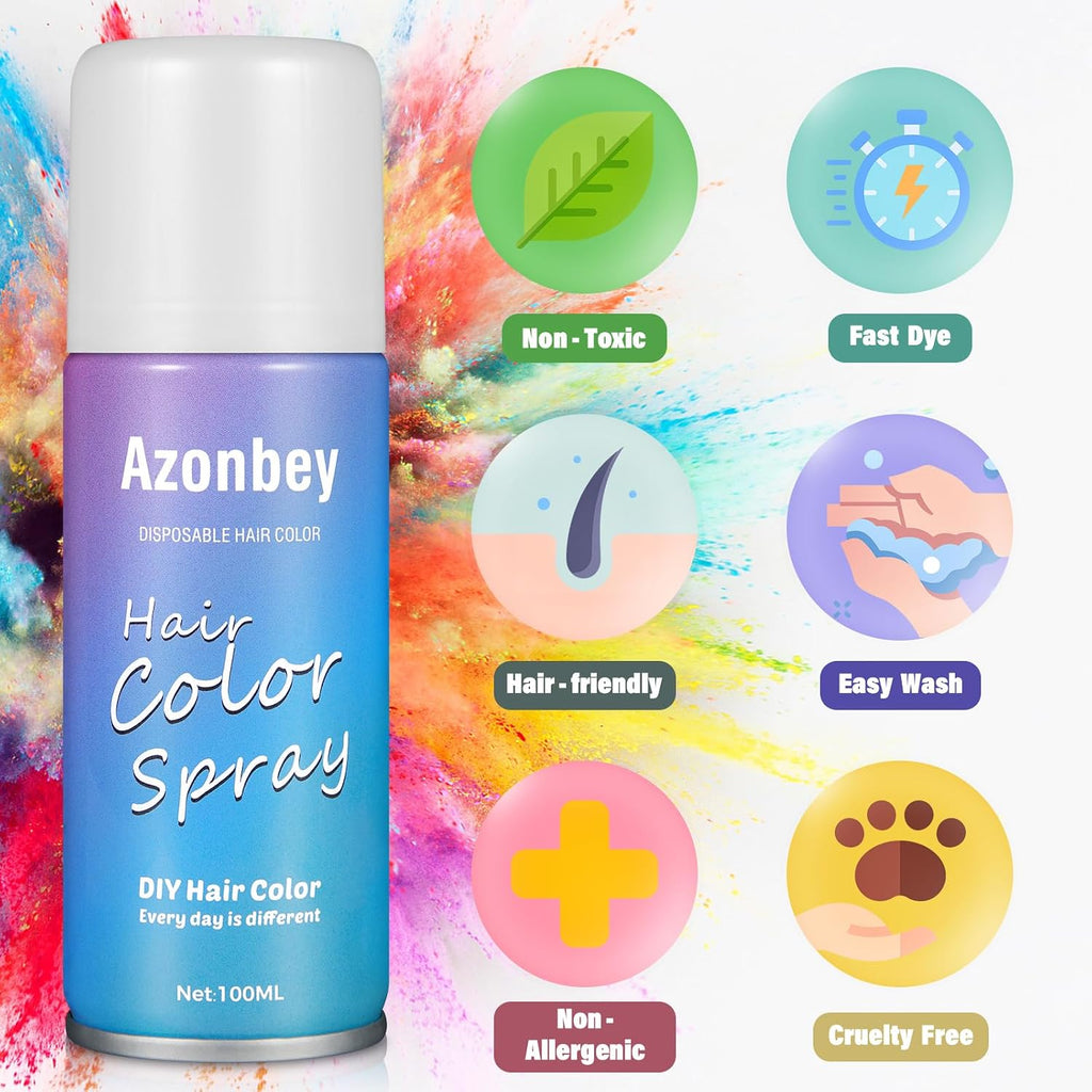 Green Temporary Hair Color Spray